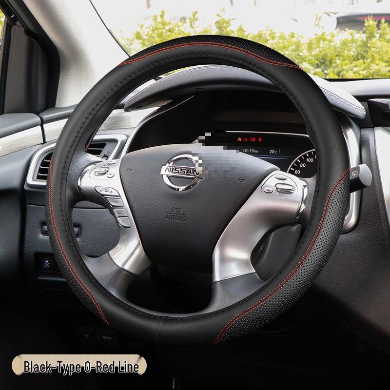 D0X Echte Lederlenkradabdeckung für Nissan Sylphy, Murano, Old Teana, Qashqai, Sunny, Livina, Tiida.