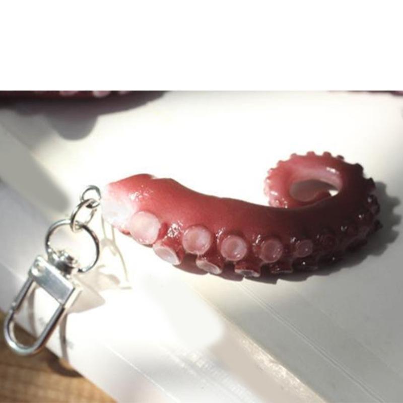 Creative Octopus and Squid Claw Key Chain Multifunctional Keychain Bag Pendant Accessory for Keys and Phone Decoration