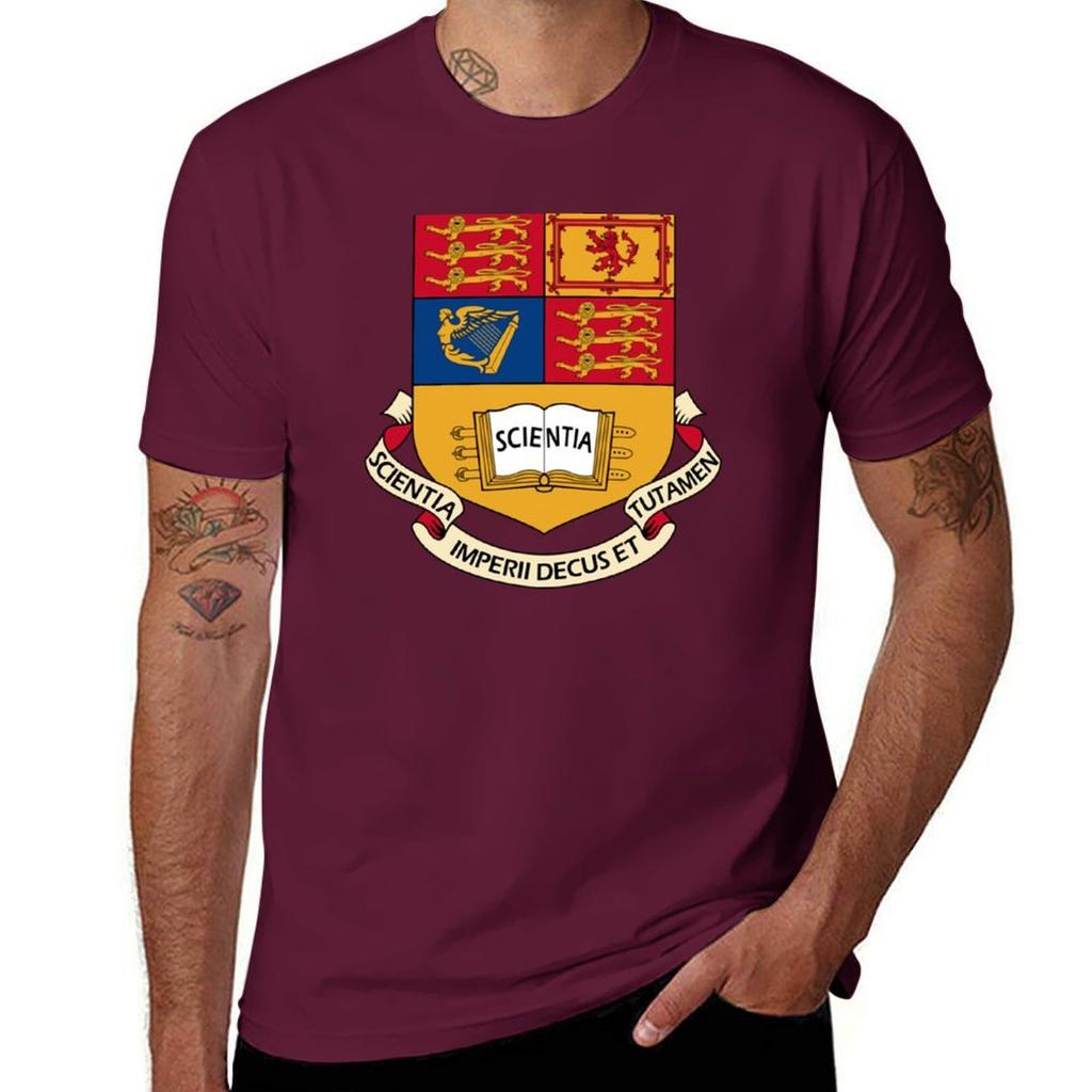 T-shirt Imperial College London abbigliamento estivo t-shirt oversize da uomo