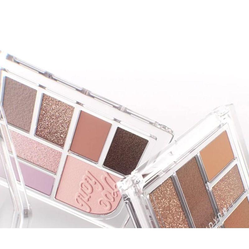 Judydoll - 7 Colors Palette - Pink Taro Grey Brown