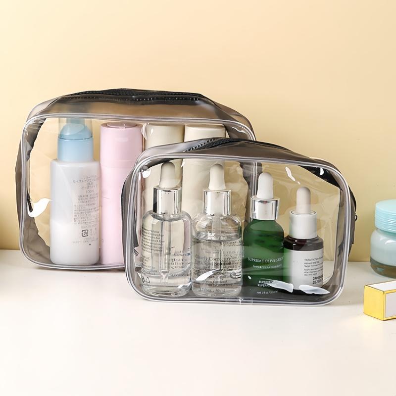 1 PC PVC Wash Bag Travel Portable Transparent Waterproof Makeup Storage Cosmetic Organizer Large Capacity Makeup Bag