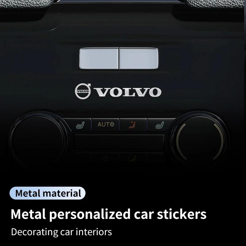 Emblema de Metal 3D para Carro Letra Adesivos Decorativos Emblema Decalque Para Volvo AWD C30 S80 S90 T6 V40 V50 V60 V70 V90 XC40 XC60 XC70 XC90