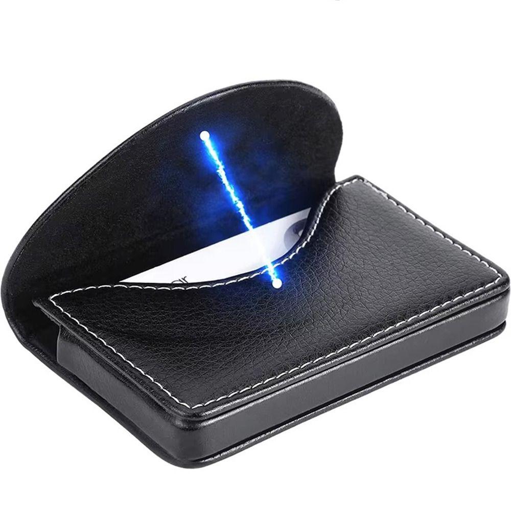 Magnetic Buckle Business Card Holder High Quality ID Card Holder  Men and Women