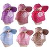 Mother Sun Hat Big Brim Cover Face Women Sun Hat Bucket Hat Summer UV Protection With Neck Flap