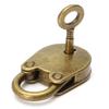 Mini Retro Metal Locks and Key Padlocks, Buckle Wooden Box Hook Lock, Upper and Lower Box Lock, Small Lock Padlock Lock