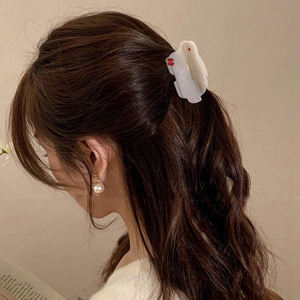 

Shark Clip Rabbit Hair Claw Korean Style Headwear Acetic Acid Hair Clip Female Hair Accessories C