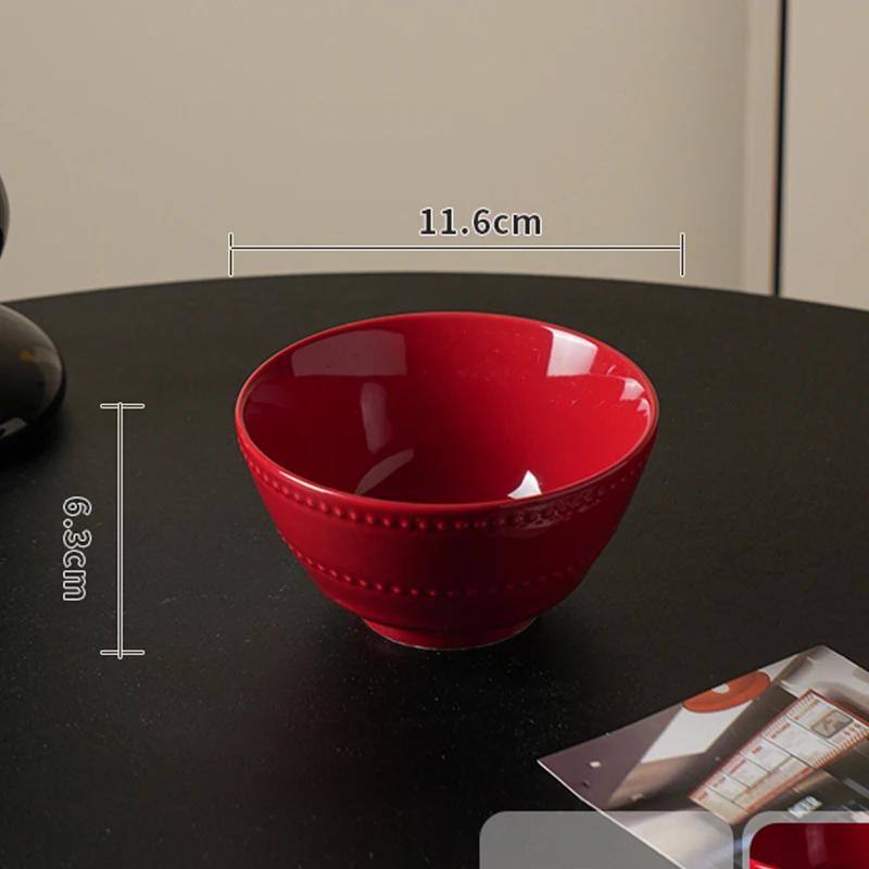 Leichter Luxus Hochzeit Keramikteller Hochwertige Vollfarbige Relief Speiseteller Haushalt Täglich Party Kuchen Dessert und Snackteller