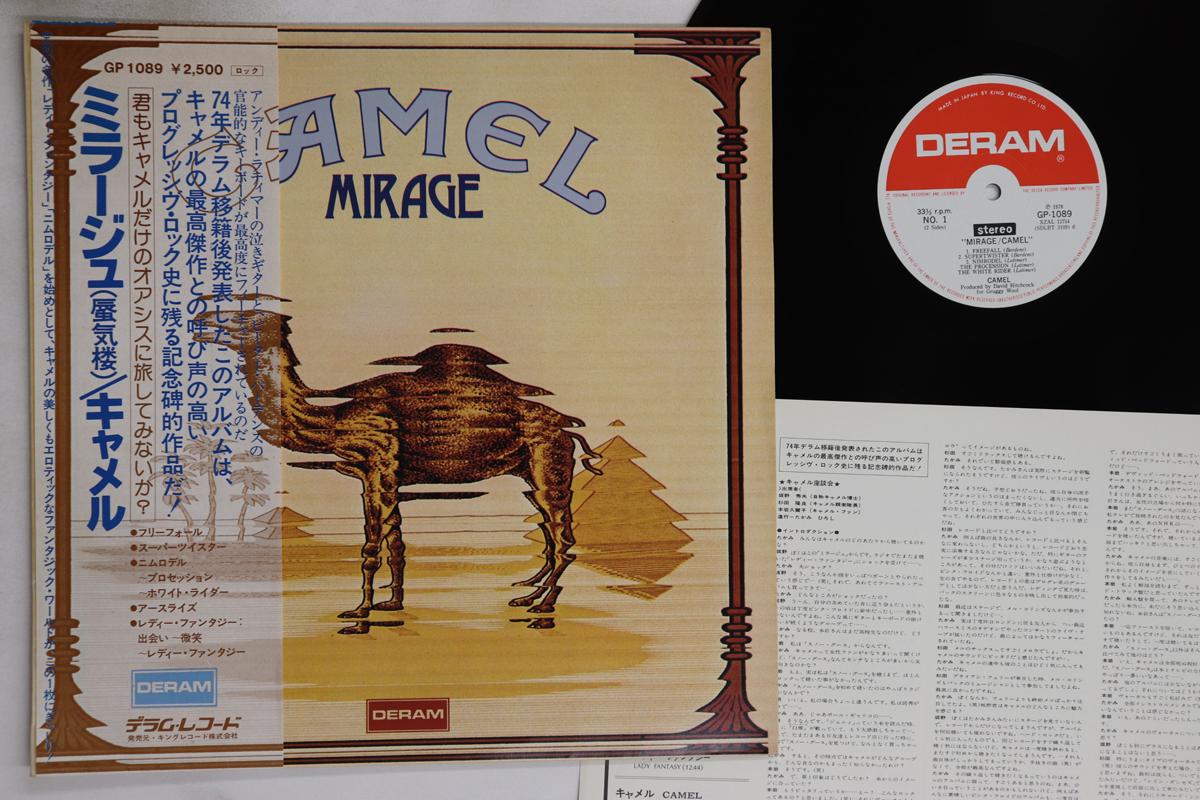 

LP Record CAMEL - Mirage GP1089 DERAM 1978 Japan Obi Rock Used