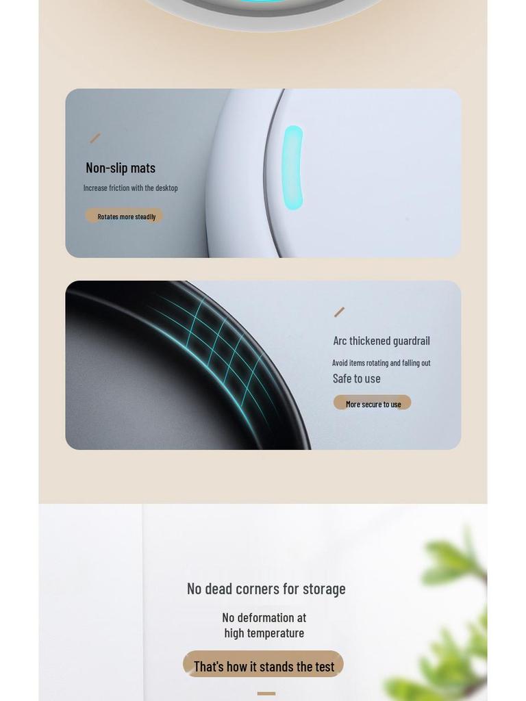 Rotating Kitchen Spice Set: Salt & Sauce Storage Jars with Tray