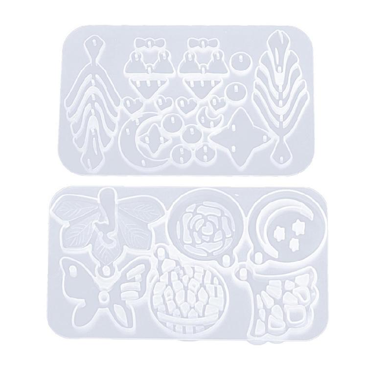 High Temperature Resistant Silicone Star Moon Mold Sturdy Silicone Accessories Mold For Handcrafted Earrings