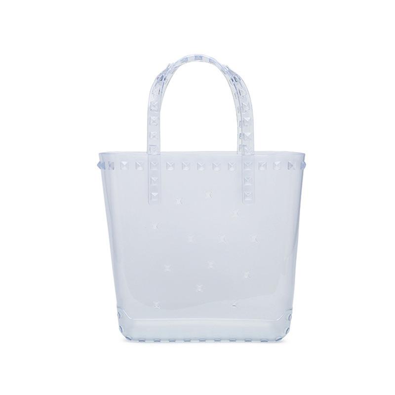 PVC-Gelee-Tasche Nischen-Damenhandtasche Mode Loch Hohl Gemüsekorb DIY Tragbare Strandtasche