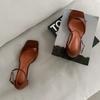 New Arrivals Open Run Damain Sandal Summer Women Ankle Strap Fashion Heel