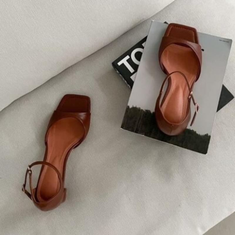 New Arrivals Open Run Damain Sandal Summer Women Ankle Strap Fashion Heel