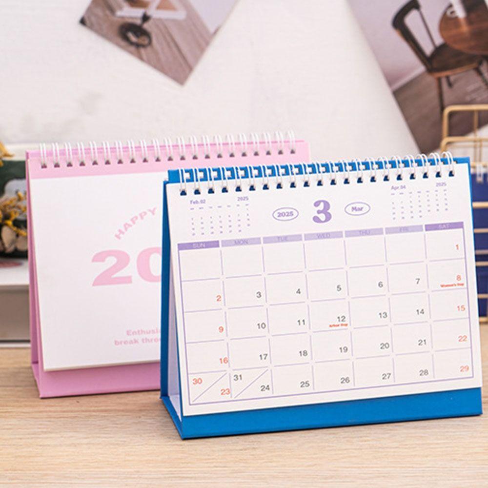 Daily Monthly Desktop Calendar Table Table Planner 2025  English  Desk Calendar  Time Manegement