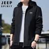 JEEP SPIRIT Herren Lockerer Kapuzen-Freizeitjacke