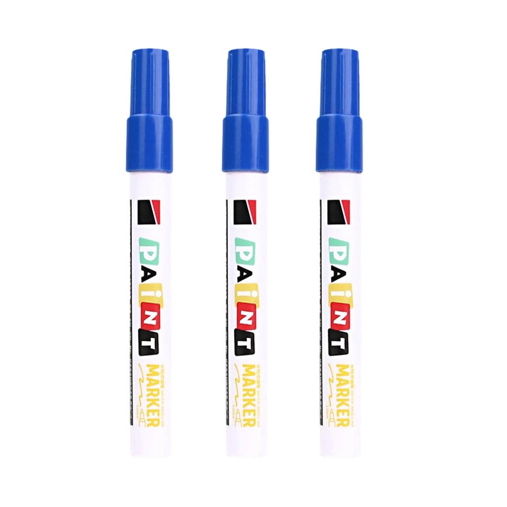 3Pcs Monument Paint Pen Sunproof Waterproof Stone Marker Pen For Writing Coloring On Tombstones Gravestone Restoration