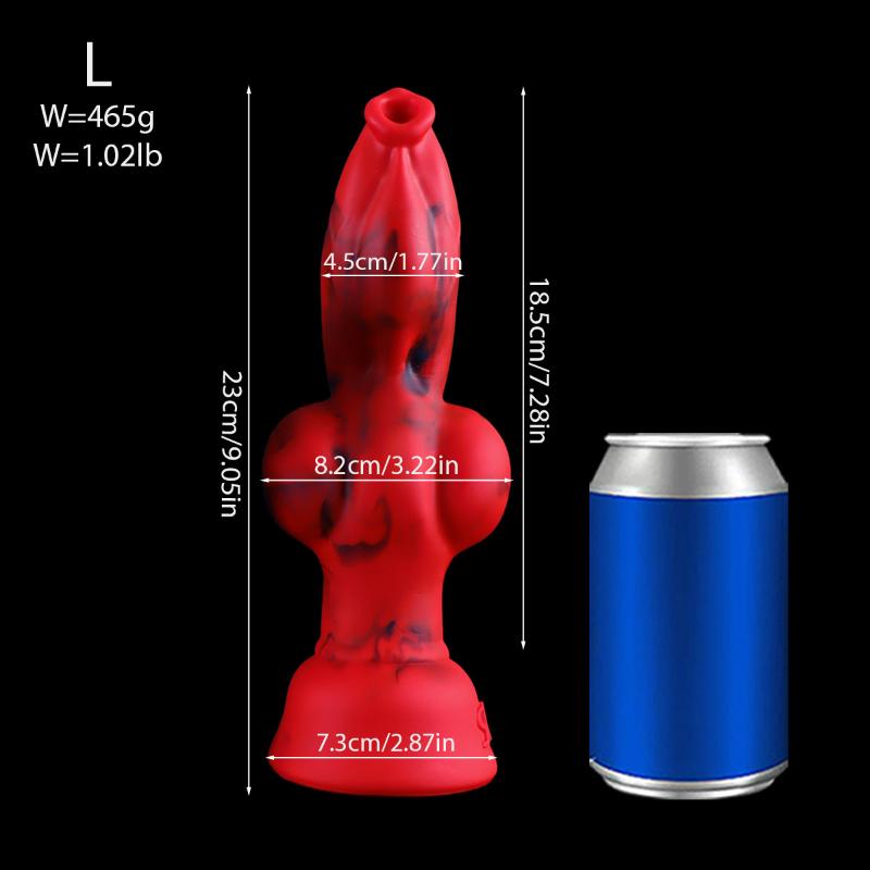 Red Giant Realistic Dildo Soft Silicone Suction Cup Anal Plug Dilation Durable Sex Toy for Women Men Prostate Massage 18+