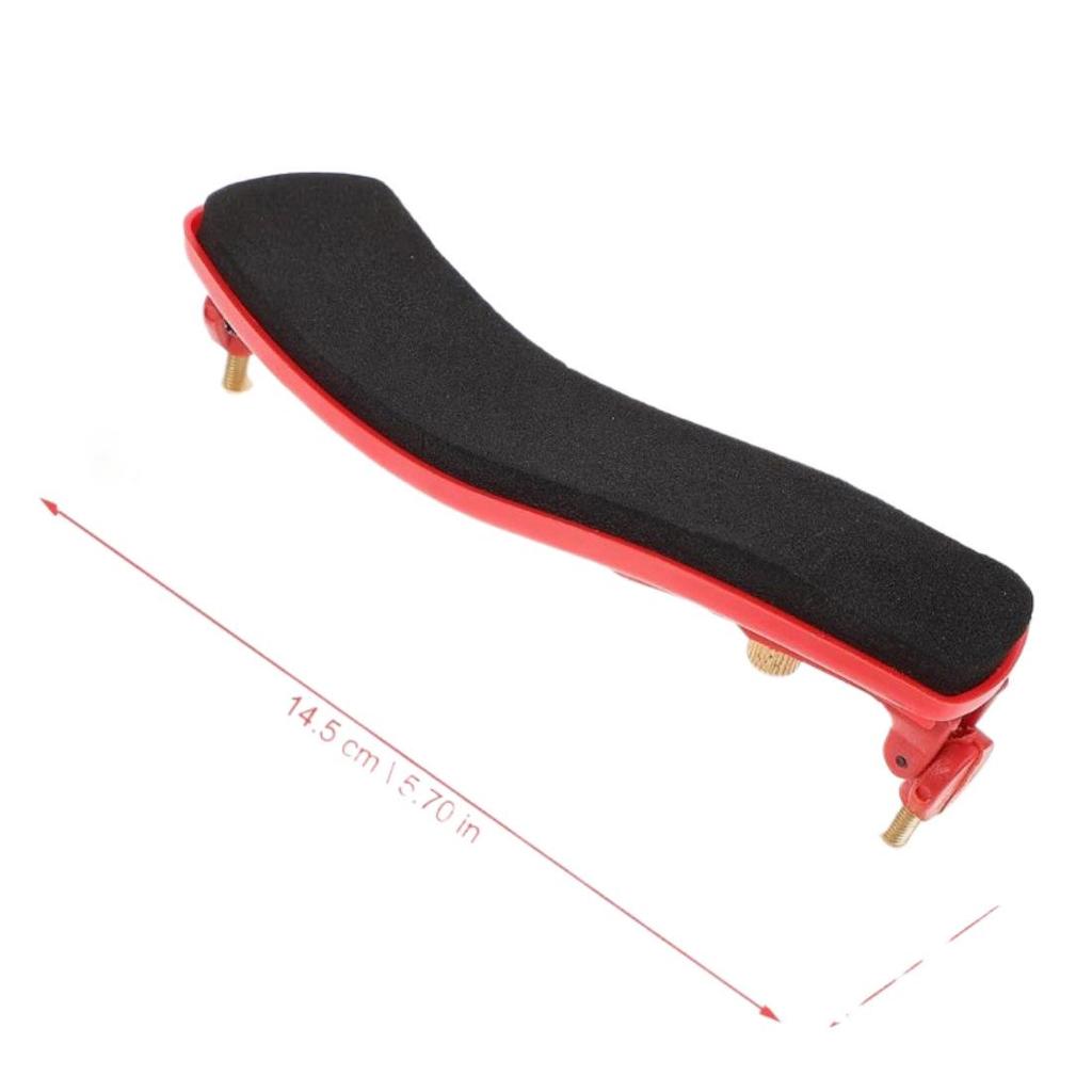 Adjustable Violin Shoulder Rest for 1/4-1/8 Violins in Red, Yellow, Blue