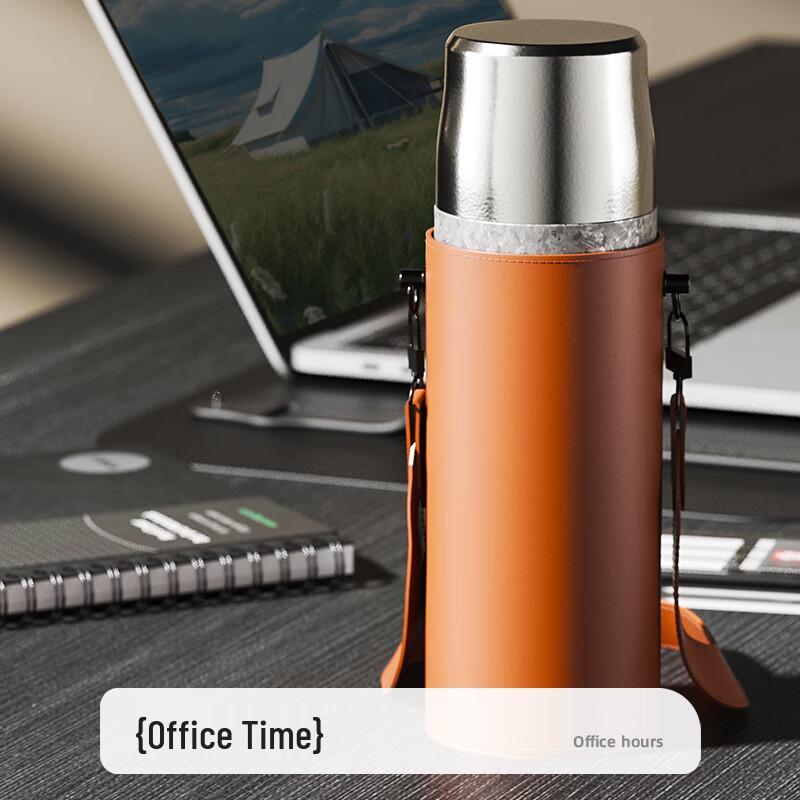 Linwu Titanium Double-Layer Insulated Tea Mug