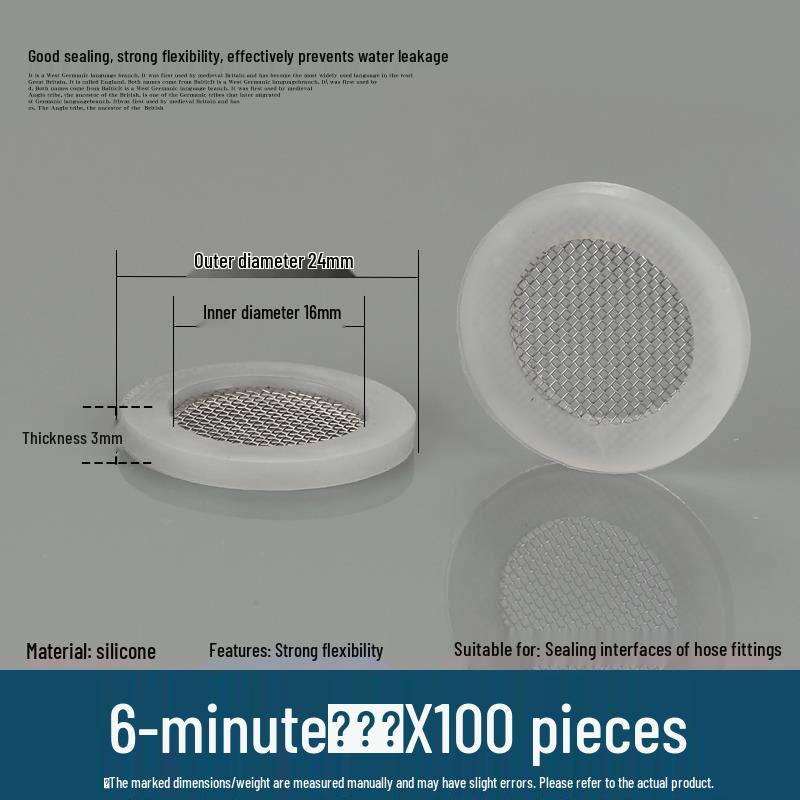 Silicone Rubber Gasket for Water Heater Inlet Pipe: Flat Washer & Corrugated Pad
