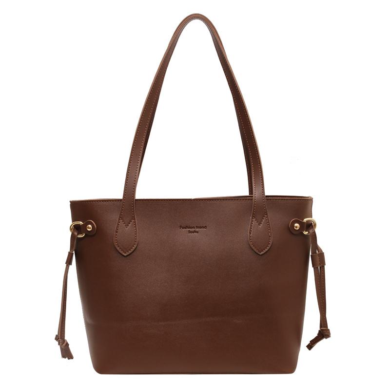 Velkokapacitní taška Dámská taška přes rameno Kožená taška Bucket Bag