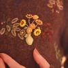 Vintage Blumen Brosche Gold Corsage Schmuck Kreativer Metall Pin Anzug