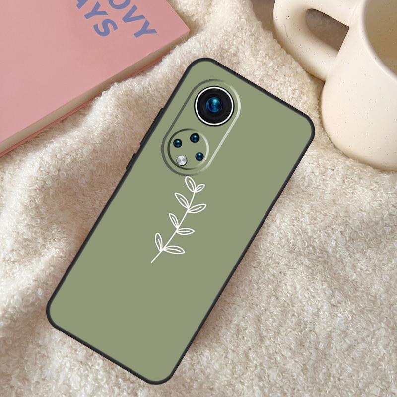 green aesthetic Funda For Huawei P20 P30 P40 P60 Pro P Smart Nova 9 5T Honor Magic5 Lite X8 X9 a 50 70 Case