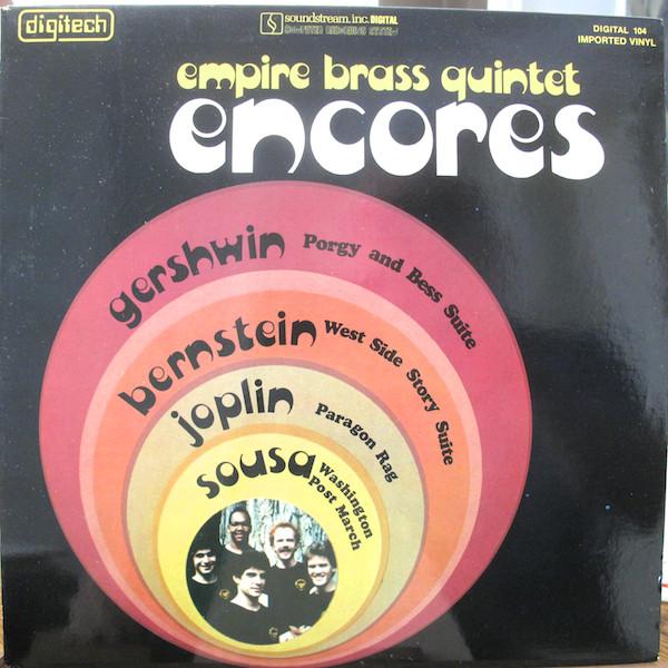 

LP Record EMPIRE BRASS QUINTET GERSHWIN B Encores Porgy And Bess Suite Wes DIGITAL104 DIGITECH 1980 US Classical Used