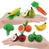 Simulation Fruit And Vegetable Set Apple Orange Banana Carrot Corn Broccoli Model Toy