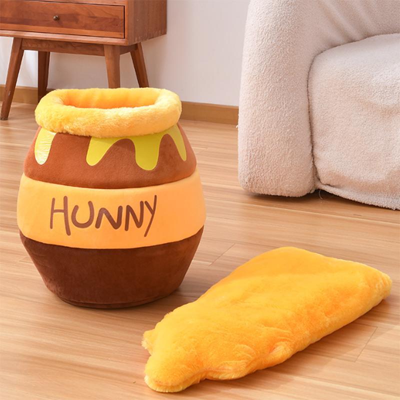 Hot honey pot nest cute cat nest Autumn and winter soft and comfortable thick warm cartoon pet nest