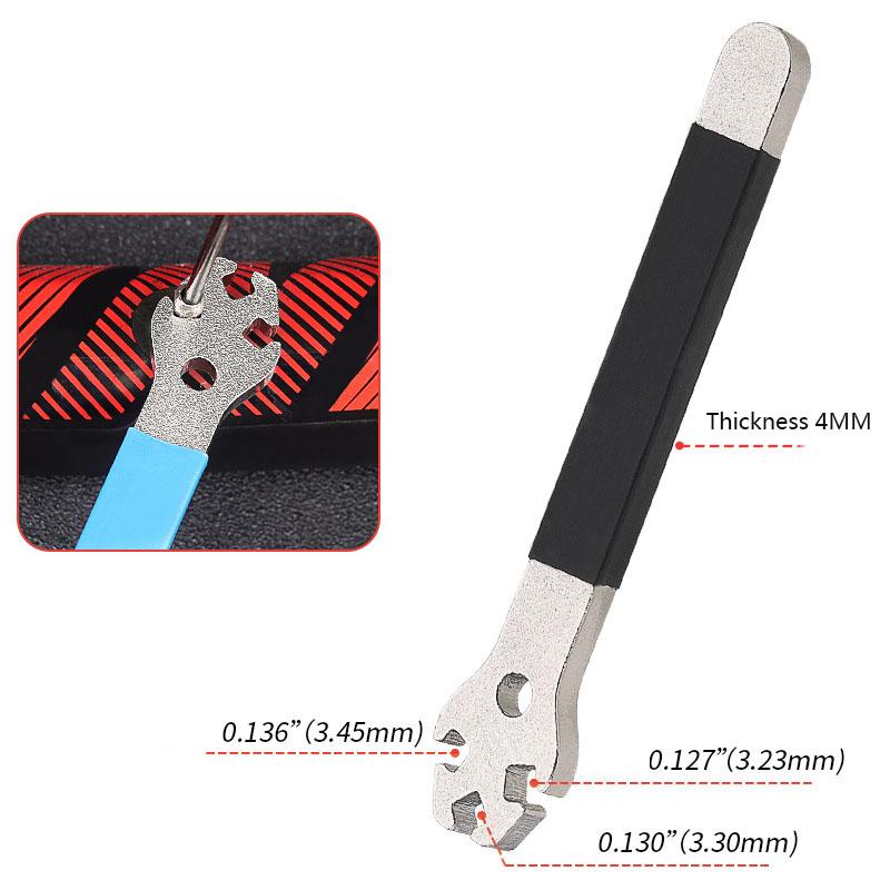 Stainless Steel Mountain Bicycle Spoke Wrench Anti-slip MTB Cycling Bike Rim Wheel Spoke Wrench Tension Correction Repair Tools