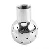 NonReactive 304 Steel Cleaning Nozzle Fixed Thread Installation Sprayer Ball For Commercial Kitchen Equipment Maintenance