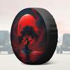 1pc, Premium Tire Cover Featuring A Large Tree Design Made Of Polyester, Suitable For Outdoor Events Without Electricity, Ideal