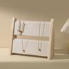 Soft Mat Necklace Display Stand Functional Wood Necklace Holder Organizers Rack For Jewelry Display And Storage