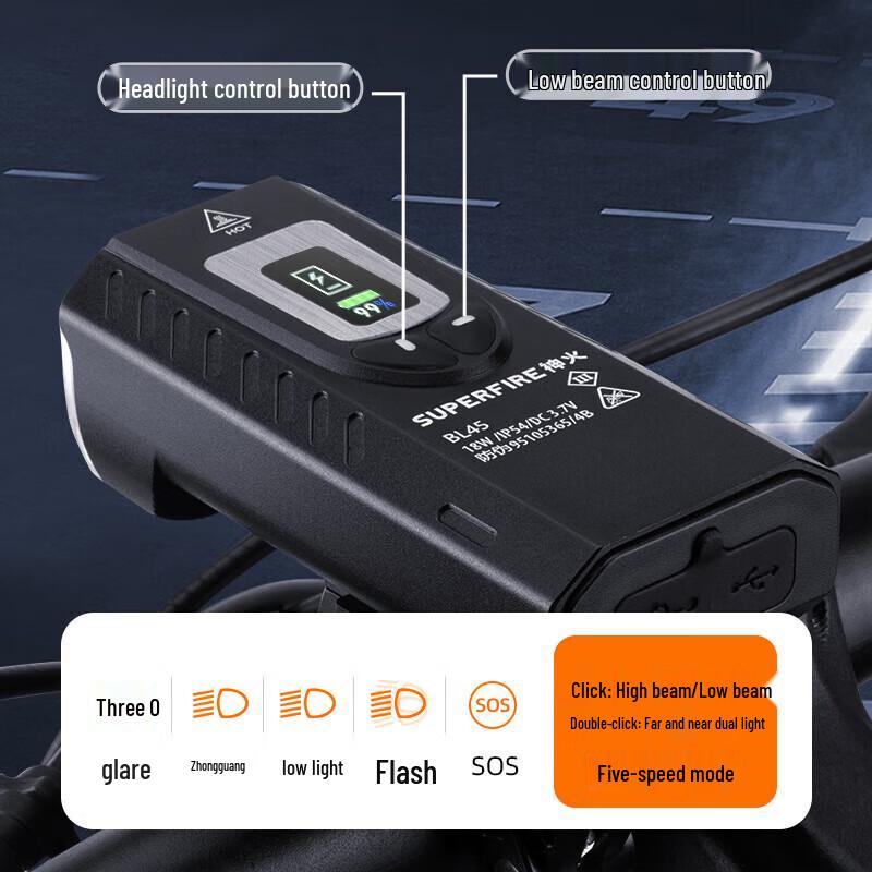 SupFire BL45 Smart Sensor Bicycle Front Light