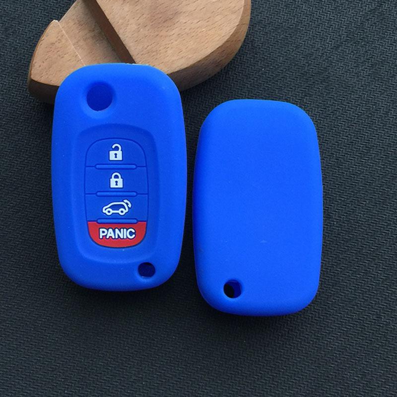 

ZAD silicone key cover for Benz Smart Fortwo 453 Forfour 2015 2016 2017 starline a93 case for keychain alarm синий
