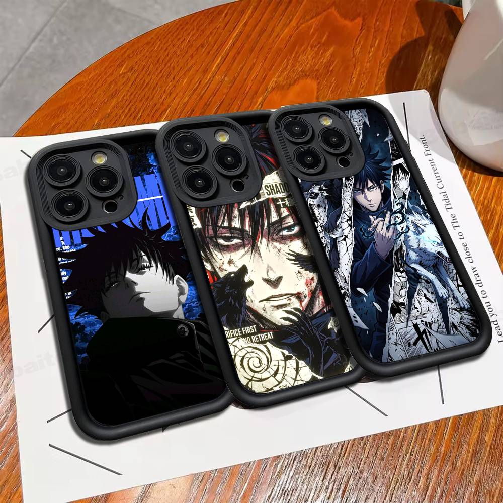 Anime F-Fushiguro M-Megumi Phone Case For IPhone 17 16 15 14 13 12 11 Pro Max Plus Silicone Shockproof Case