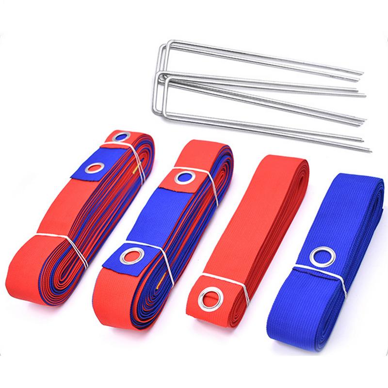 Volleyball Court Lines Highly Visible Boundary Lines Set for Sand Portable Foldable Multi-Functional Accessories for Outdoor