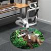 1pc Dinosaur, Prehistoric Chair Carpet for Office, Soft Comfortable Mat For Office, Living Room, Bedroom, Machine Washable Carpet yy251112026