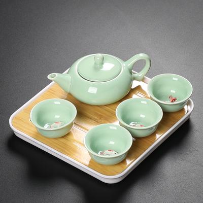 Complete Set of 1 Pot and 4 Cups Kung Fu Tea Set