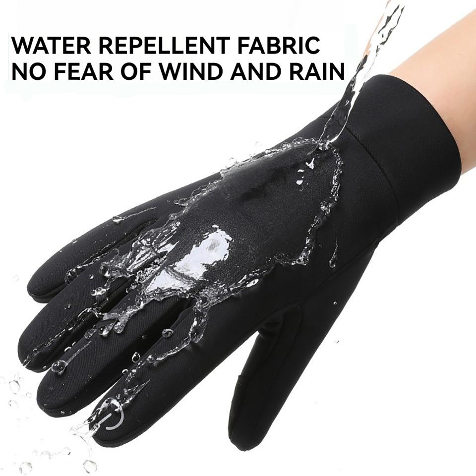 Waterproof Riding Full Finger Gloves for Men Outdoor Motorcycle Riding Touch Screen Anti Slip Gloves Winter Warm Thick Accessory