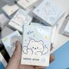 9 Packs Bear Pattern Portable Mini Tissue Paper Napkins Handkerchief Tissue Bear Cartoon Pattern Portable Small Bag Tissue