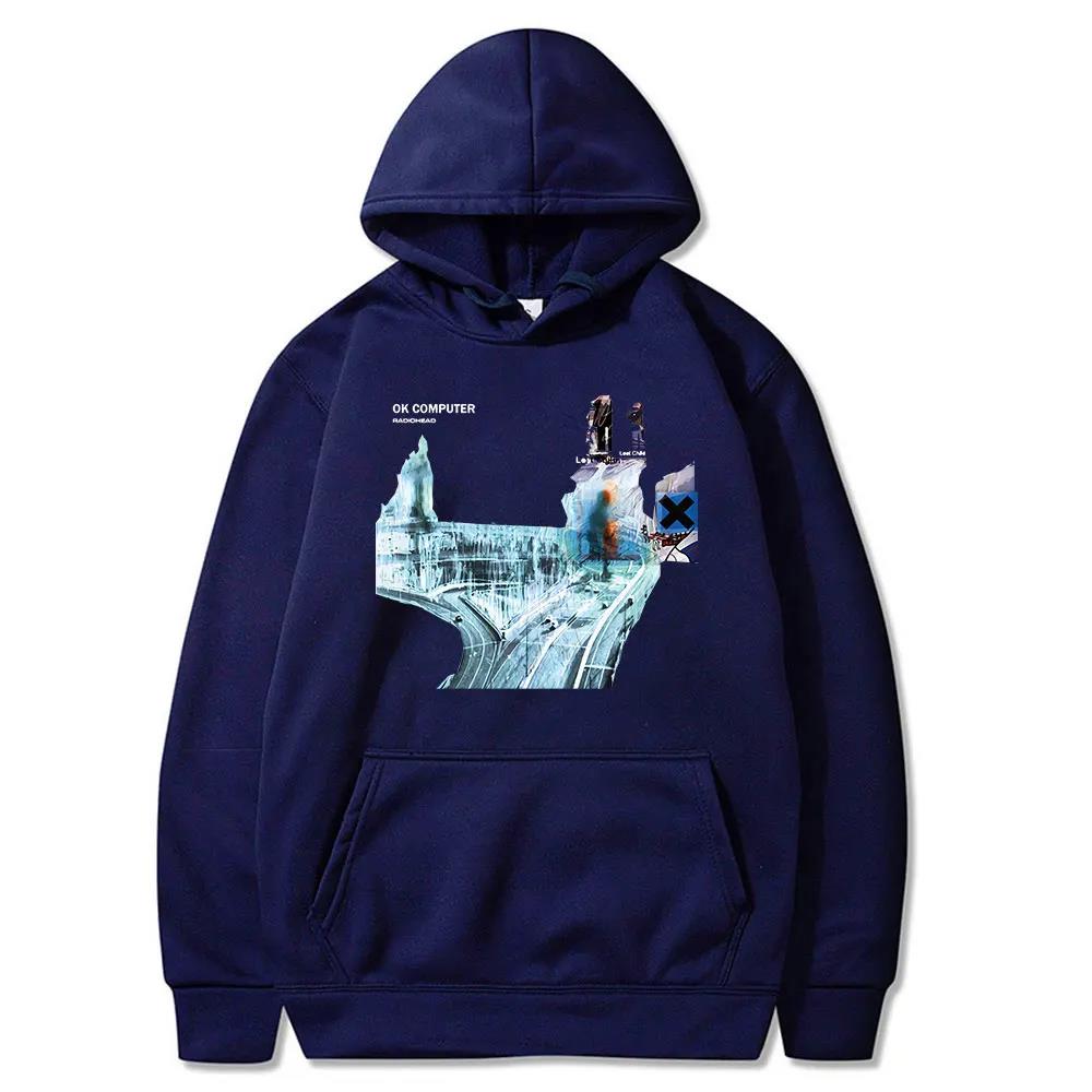 New Radiohead Ok Computer Cd Lp Vinyl Poster In Rainbows Thom Yorke Fashion New Style Popular Classic Hoodies Couple Streetwear