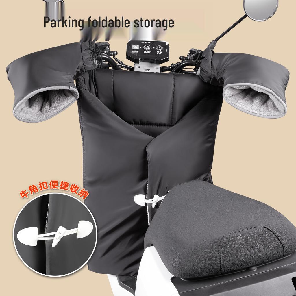Fleece-Lined Waterproof Winter Motorcycle Windshield Cover