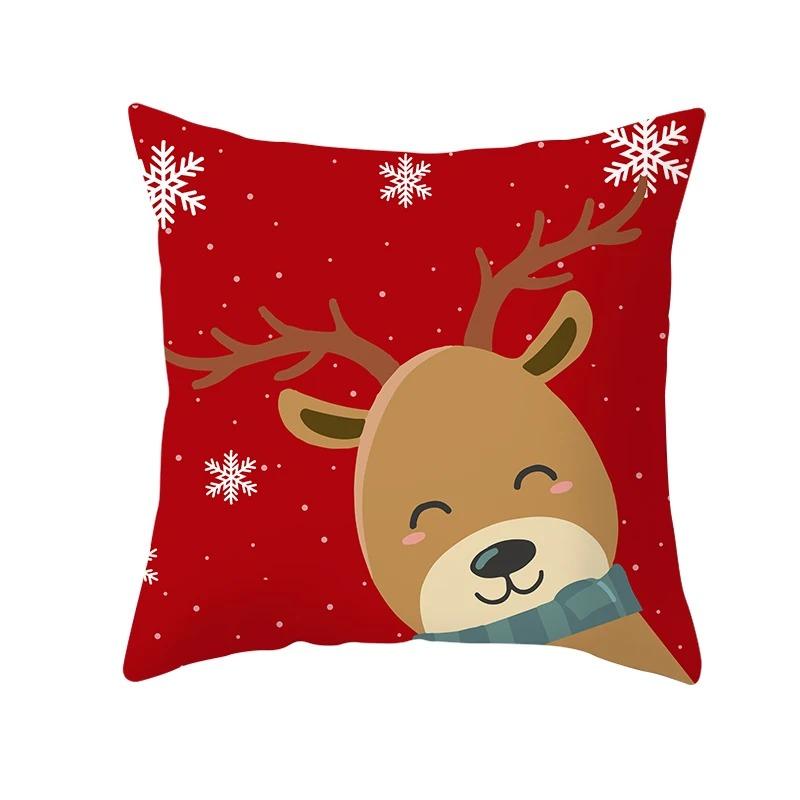 Christmas Themed Pillowcases Car Accessories Office Santa Claus Living Room Sofa Home Pillowcases