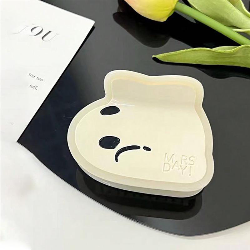 1pc Halloween Cute Ghost Hairpin Female Back of Head Cross Hair Shark Clip High End Hair Accessory