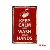 Keep Calm Metal Wall Sign Vintage Decor for Bathroom Kitchen Home