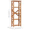 Bookshelf 60x30x160 Cm Solid Wood with Honey Colored Finish