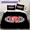 Fortuna Düsseldorf Motif Literie Ensemble de couette Housse de couette Taie d'oreiller Décoration de maison Cadeau d'anniversaire (1*housse de couette + 2*taie d'oreiller sans garnissage)
