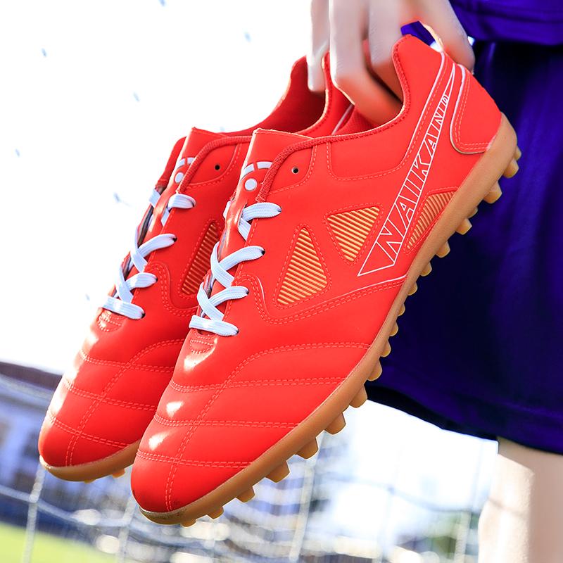 Fashion Men Women Soccer Shoes Suitable for Grass Sneakers Outdoor Training Shoes Anti Slip Wear-resisting Grip Football Shoes